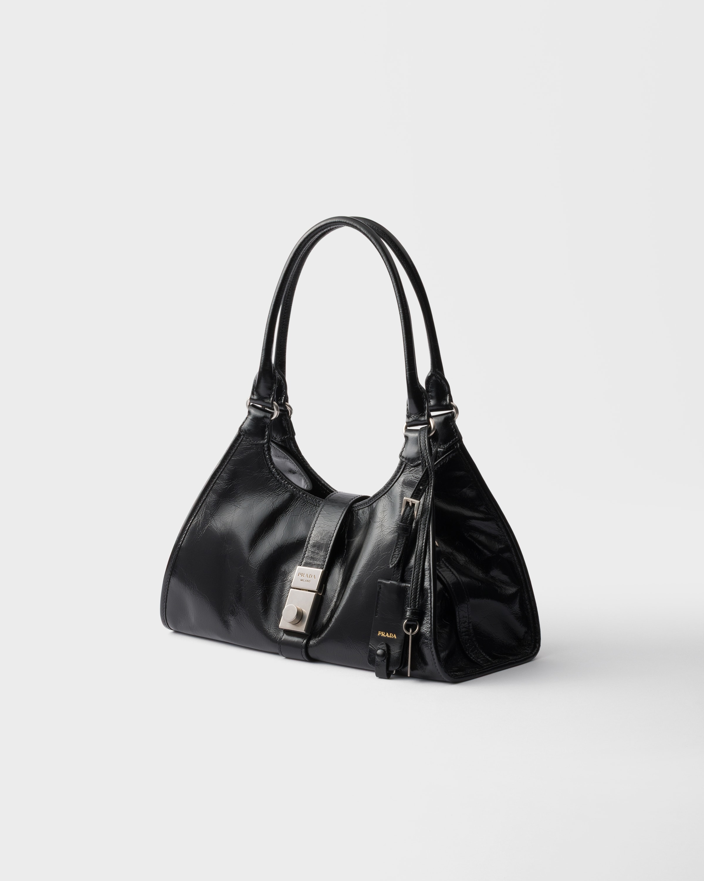 Medium leather tote bag