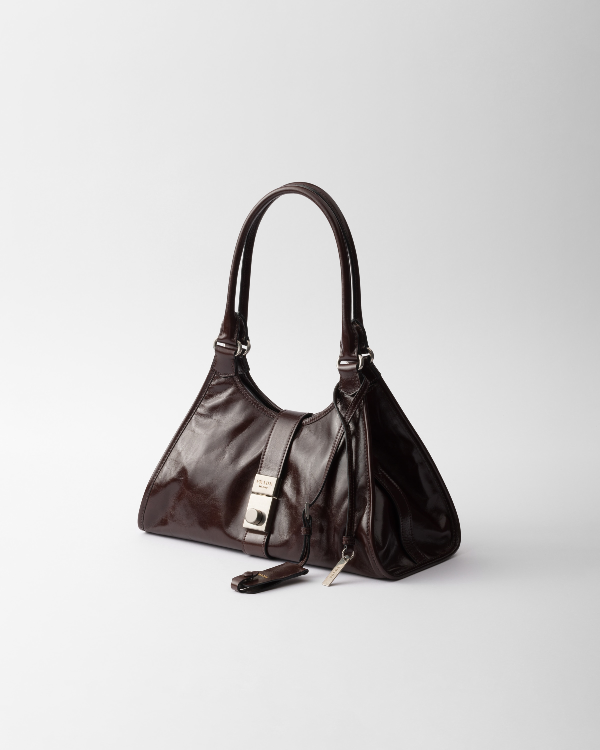 Prada Women's Medium Shopping Bag Brown | 1bg563ooo2cyr In Dark Brown
