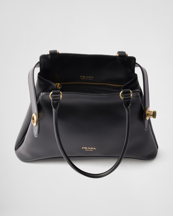 Bolsa tote Prada Carey média em couro Bolsa tote Prada Carey média em couro