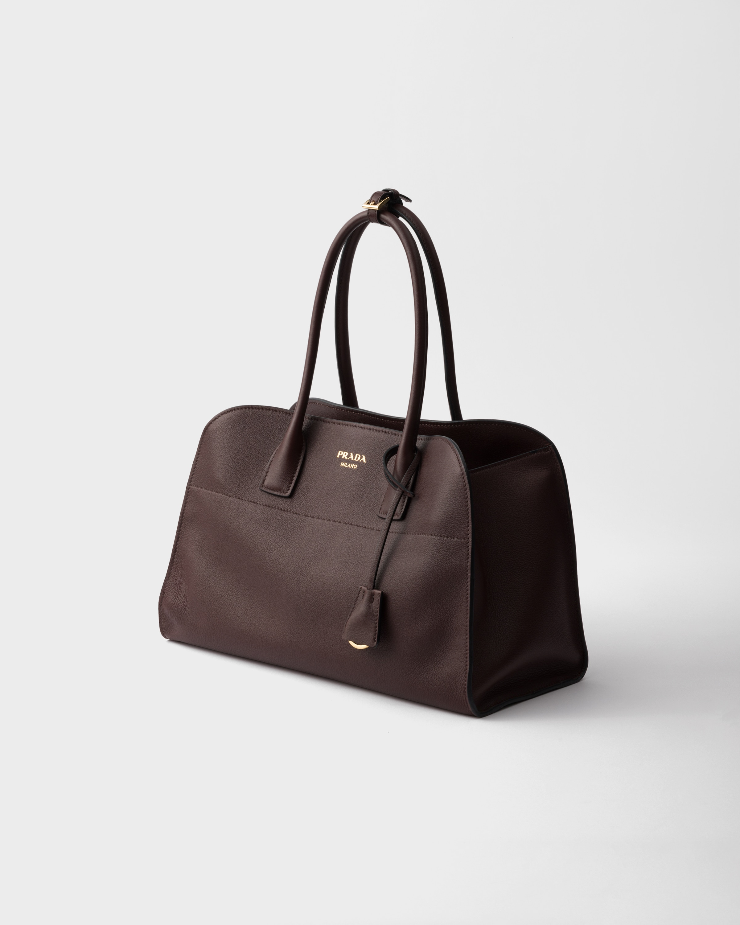 Briarwood Large leather tote bag | PRADA