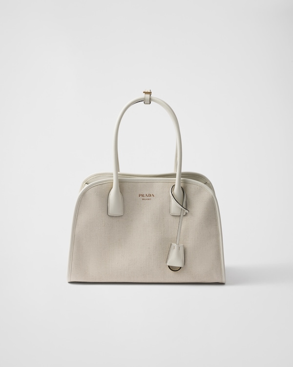 Petal Pink Crochet tote bag | PRADA