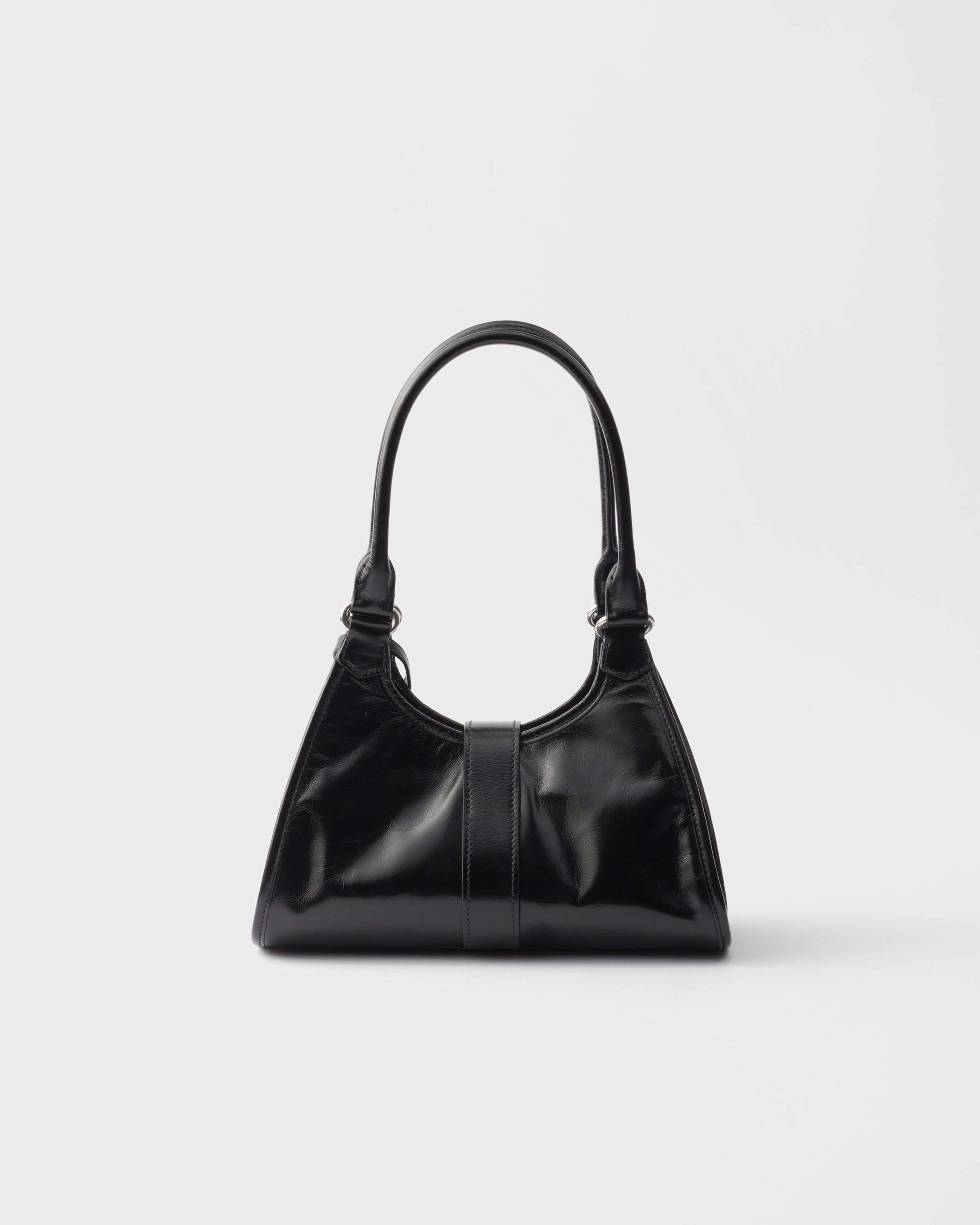 Black Small leather tote bag | PRADA