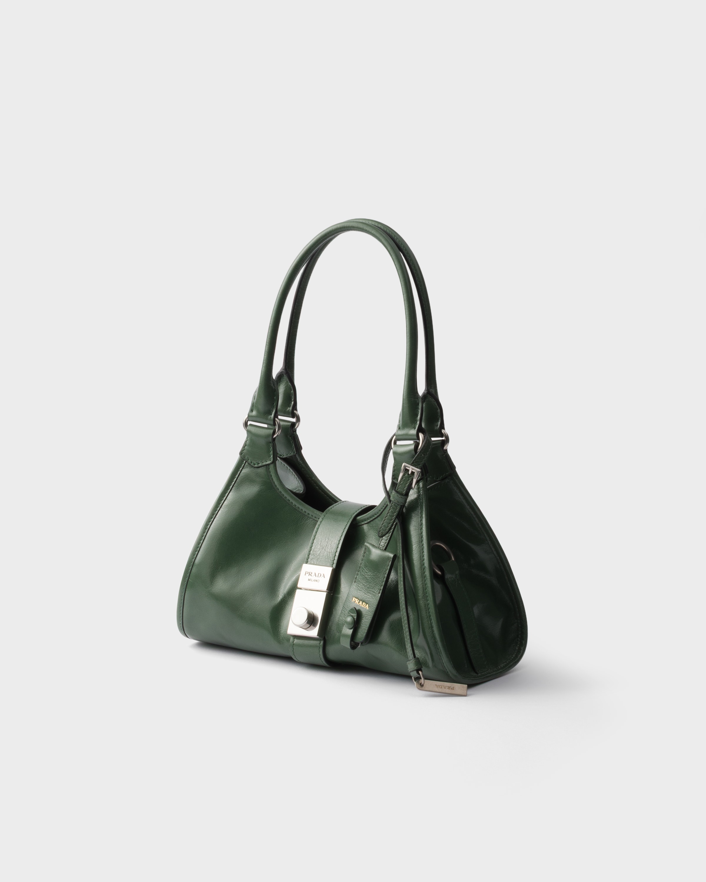 Shop Prada Small Leather Tote Bag