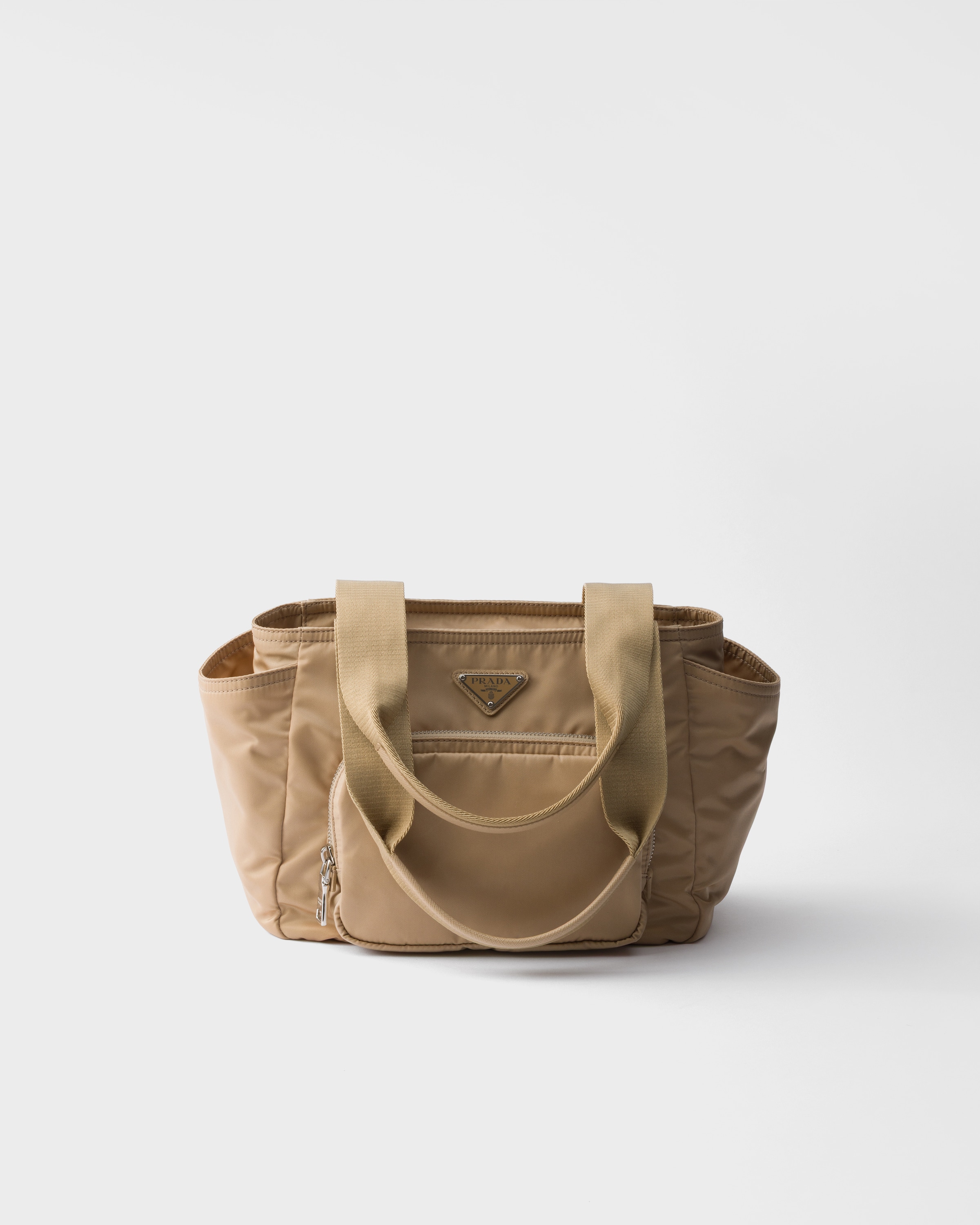 Prada Re-nylon Tote Bag, Woman, Camel Brown