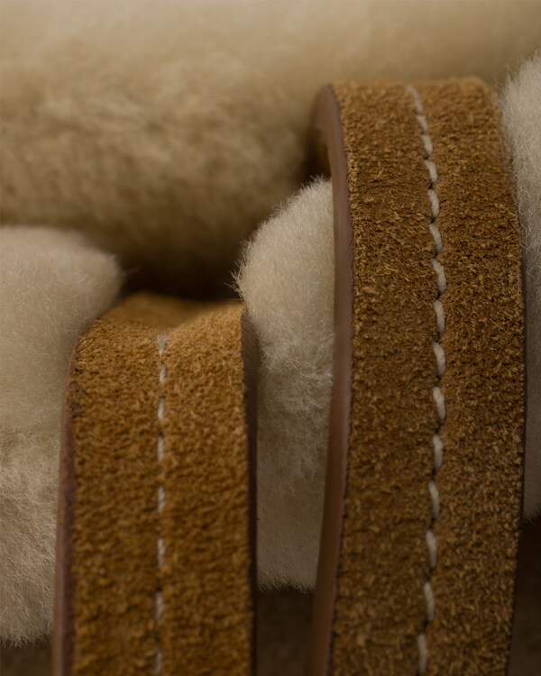 Large shearling tote bag - Ecru Large shearling tote bag - Ecru