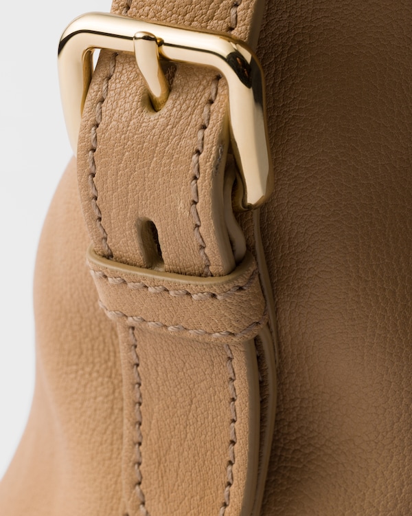 Large leather tote bag - Sand Beige Large leather tote bag - Sand Beige