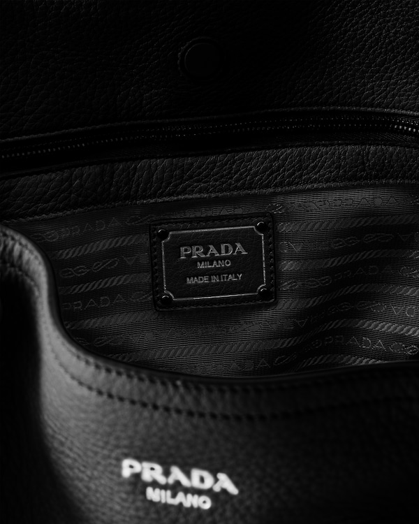 Bolso tote de piel grande - Negro Bolso tote de piel grande - Negro