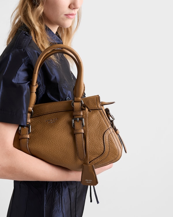 라지 가죽 토트백 - 캐러멜 라지 가죽 토트백 - 캐러멜