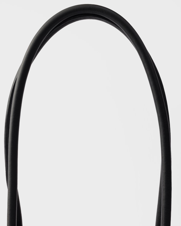 Large leather tote bag - Black Large leather tote bag - Black