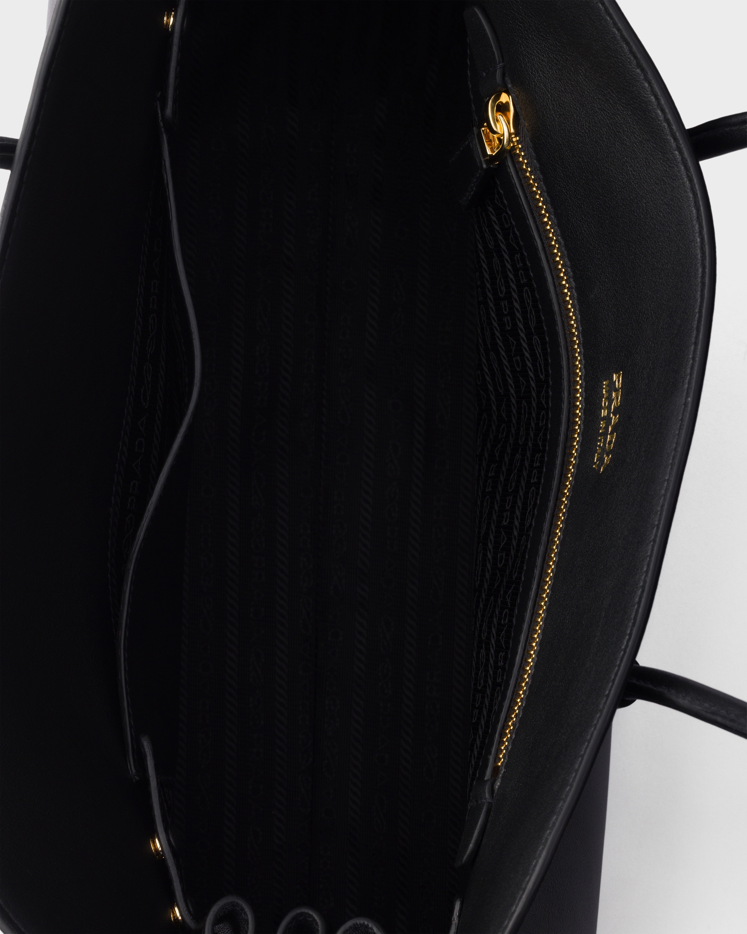 Black Large leather tote bag | PRADA - United States