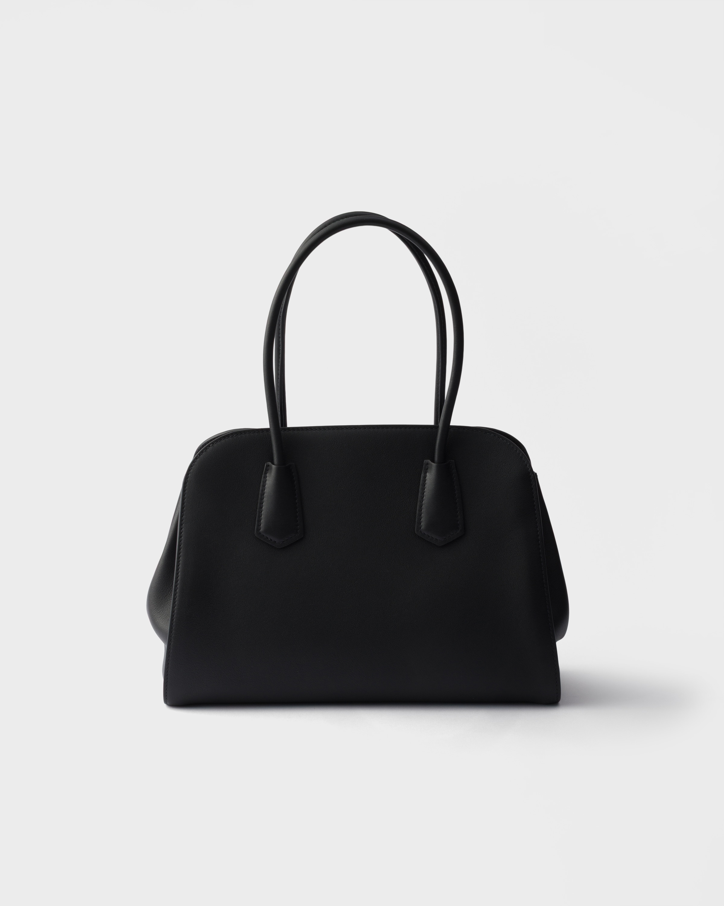 ブラック ミディアム レザー トートバッグ | PRADA