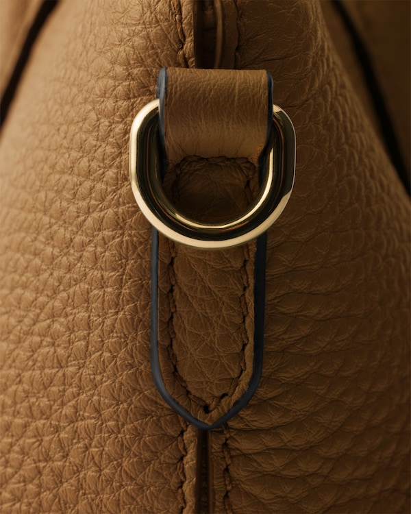 Large leather tote bag - Caramel Large leather tote bag - Caramel