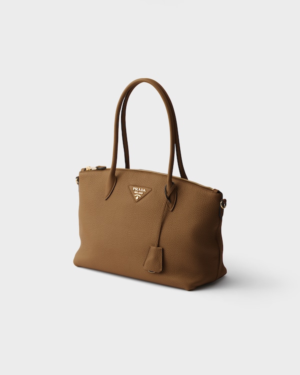 Large leather tote bag - Caramel Large leather tote bag - Caramel