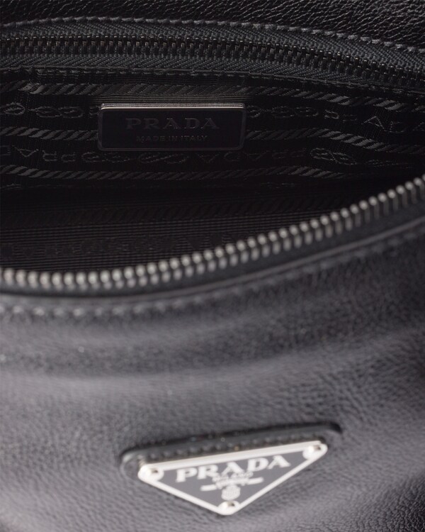 حقيبة تسوّق متوسطة من الجلد بطابع عتيق - أسود حقيبة تسوّق متوسطة من الجلد بطابع عتيق - أسود