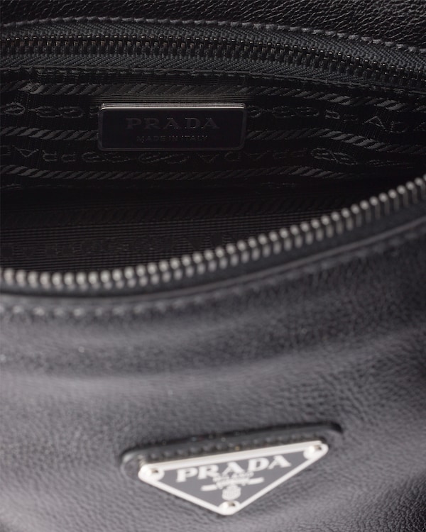 Prada Bonnie medium antiqued leather tote bag - Black Prada Bonnie medium antiqued leather tote bag - Black
