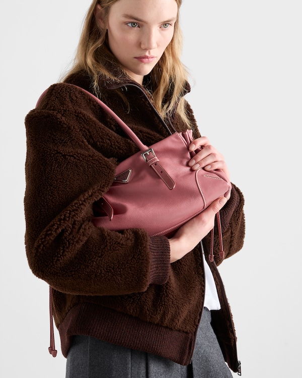 Medium antiqued leather tote bag - Lotus Pink Medium antiqued leather tote bag - Lotus Pink