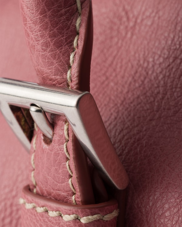 Medium antiqued leather tote bag - Lotus Pink Medium antiqued leather tote bag - Lotus Pink