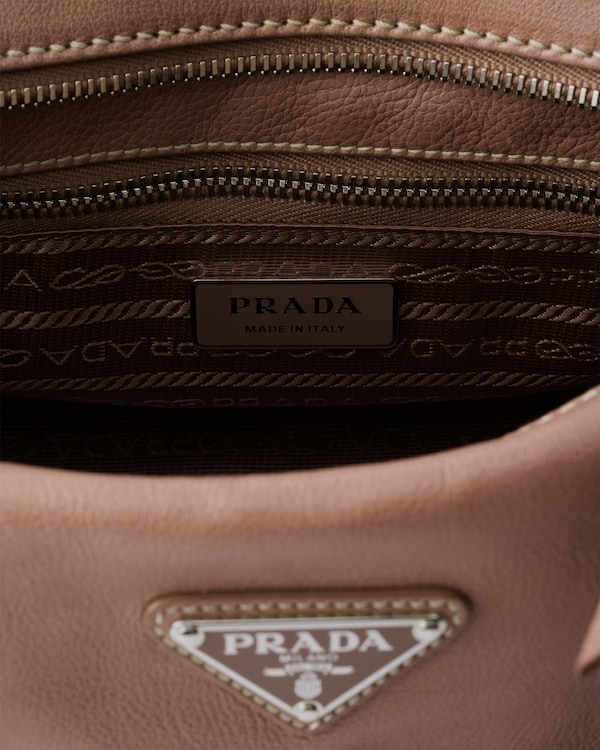 Prada Bonnie medium antiqued leather tote bag - Chestnut Brown Prada Bonnie medium antiqued leather tote bag - Chestnut Brown