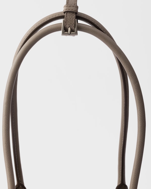 Prada Bonnie medium antiqued leather tote bag - Clay Gray Prada Bonnie medium antiqued leather tote bag - Clay Gray