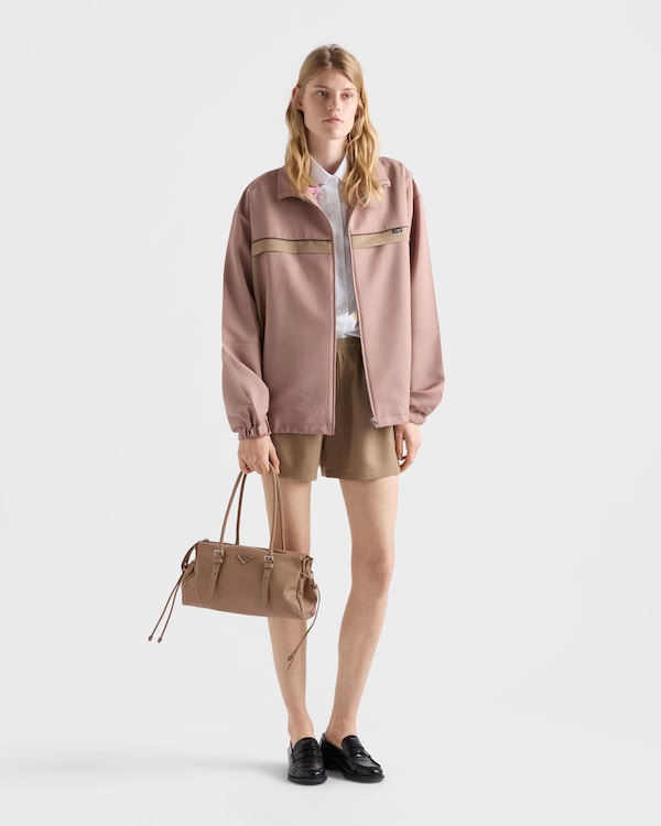 Prada Bonnie medium antiqued leather tote bag - Cameo Prada Bonnie medium antiqued leather tote bag - Cameo