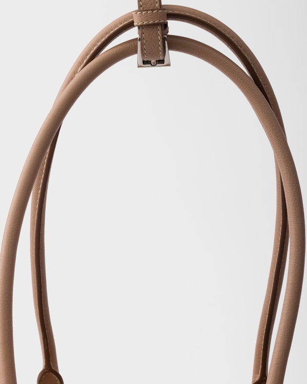 Prada Bonnie medium antiqued leather tote bag - Cameo Prada Bonnie medium antiqued leather tote bag - Cameo