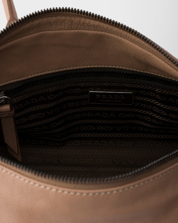 Prada Bonnie medium antiqued leather tote bag - Cameo Prada Bonnie medium antiqued leather tote bag - Cameo