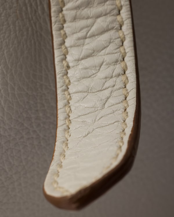 Prada Bonnie medium antiqued leather tote bag - Chalk White Prada Bonnie medium antiqued leather tote bag - Chalk White