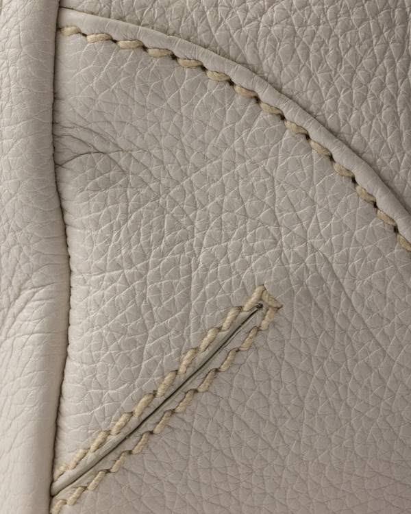 Prada Bonnie medium antiqued leather tote bag - Chalk White Prada Bonnie medium antiqued leather tote bag - Chalk White