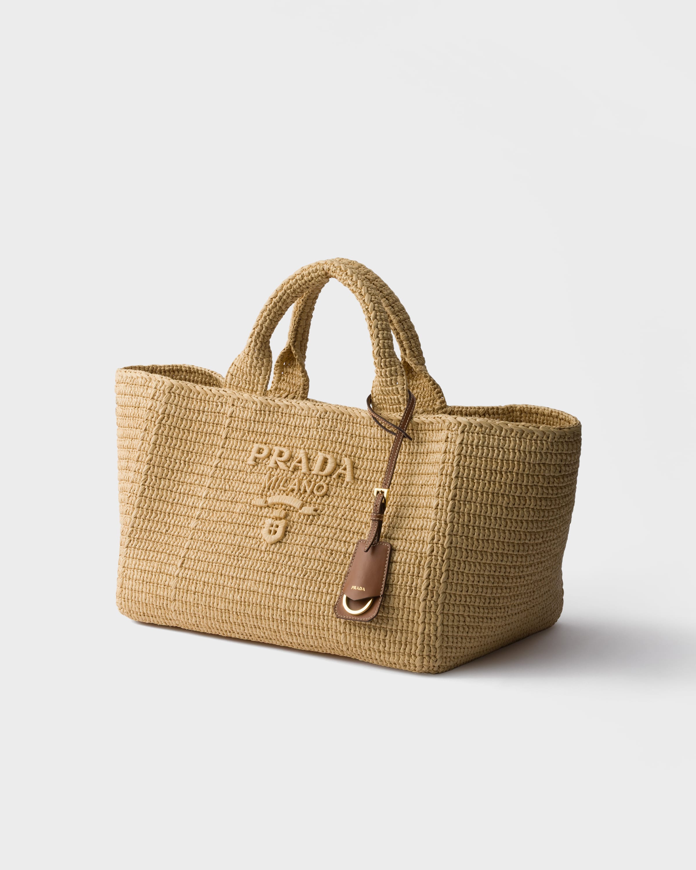 ナチュラル レザーラージ クロシェ トートバッグ | PRADA - 日本