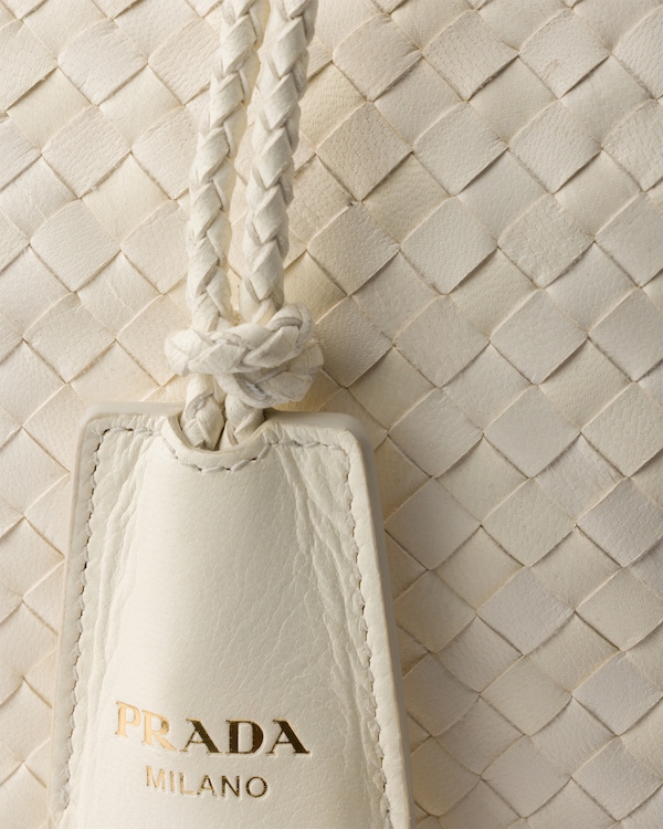 Large leather tote bag - White Large leather tote bag - White