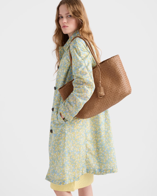 Large leather tote bag - Sand Beige Large leather tote bag - Sand Beige