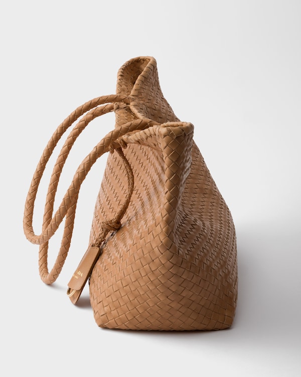 Large leather tote bag - Sand Beige Large leather tote bag - Sand Beige