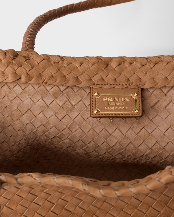 Large leather tote bag - Sand Beige Large leather tote bag - Sand Beige