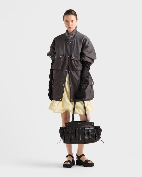 Prada Route large leather tote bag - Negro Prada Route large leather tote bag - Negro