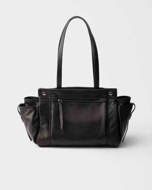 Prada Route large leather tote bag - Negro Prada Route large leather tote bag - Negro