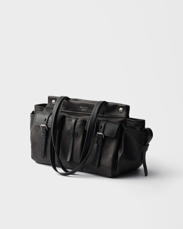 Prada Route large leather tote bag - Negro Prada Route large leather tote bag - Negro