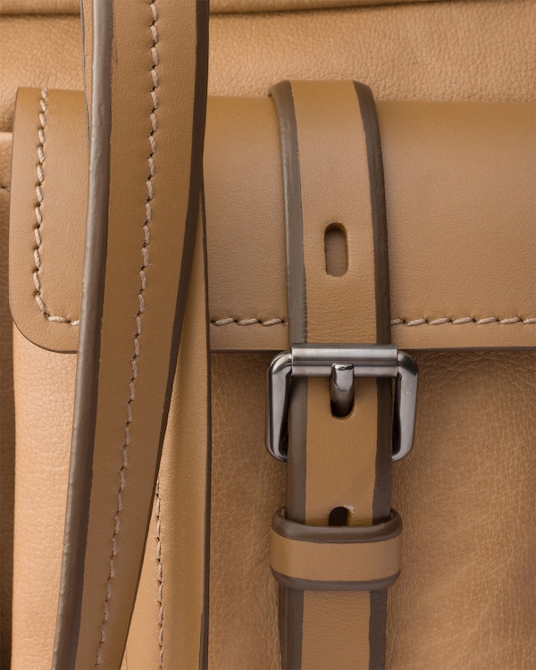 Prada Route large leather tote bag - Sand Beige Prada Route large leather tote bag - Sand Beige