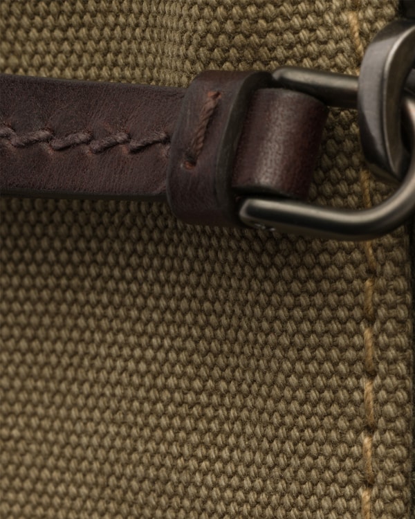 Prada Route large canvas and leather tote bag - Military Green Prada Route large canvas and leather tote bag - Military Green