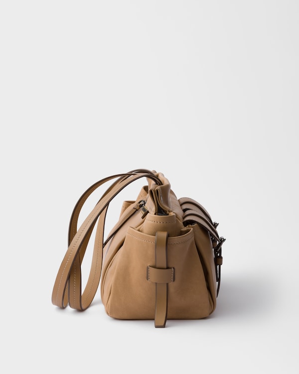 Prada Route medium leather tote bag - Sand Beige Prada Route medium leather tote bag - Sand Beige