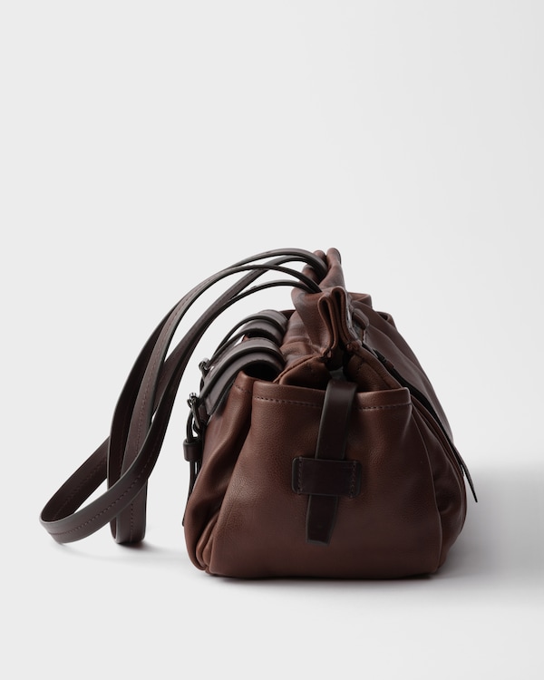 Prada Route medium leather tote bag - Cocoa Brown Prada Route medium leather tote bag - Cocoa Brown