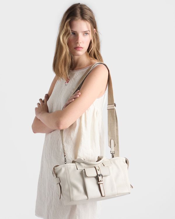 Borsa shopping Prada Route medium in pelle - Talco Borsa shopping Prada Route medium in pelle - Talco