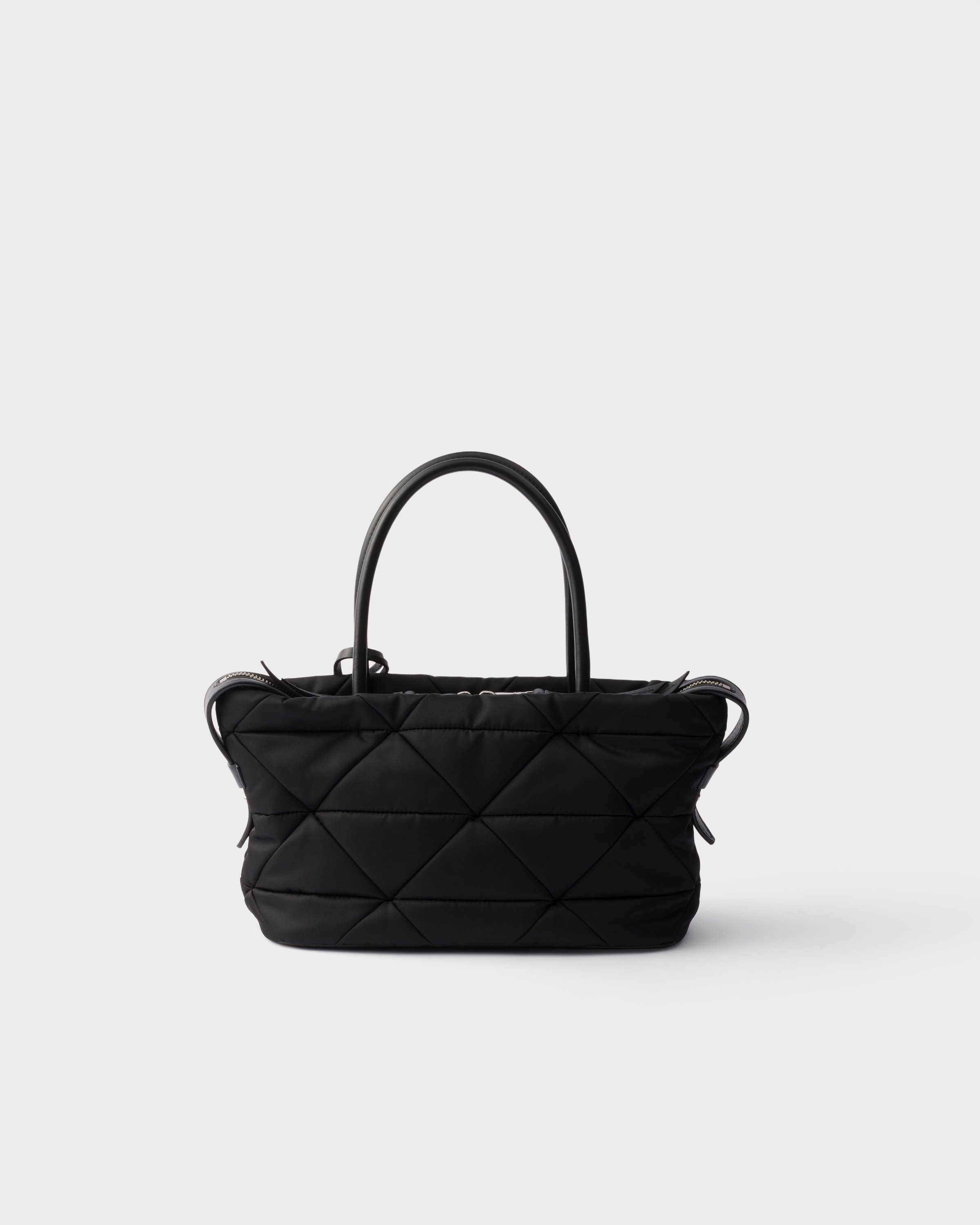 Black Padded Re-Nylon medium tote bag | PRADA - United States