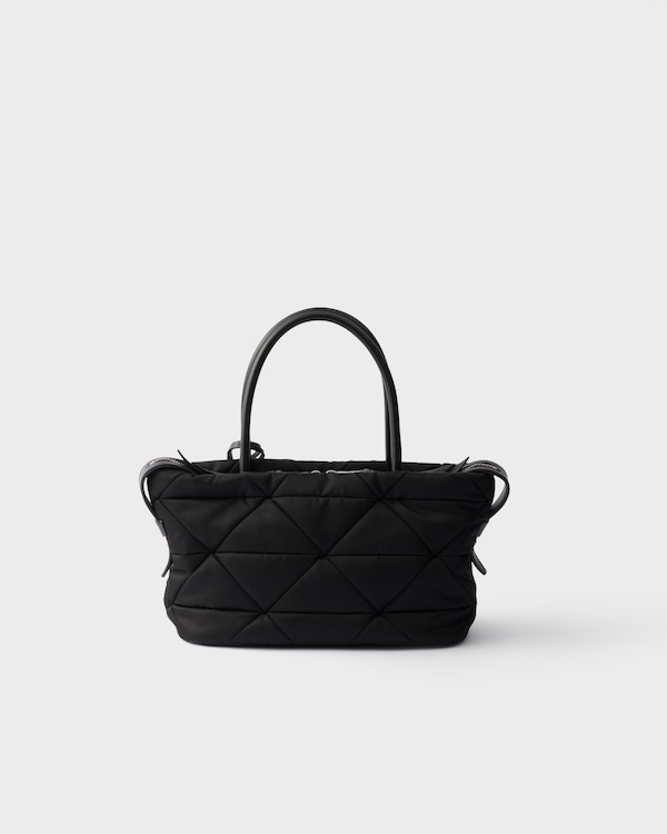 Padded Re-Nylon medium tote bag - Black Padded Re-Nylon medium tote bag - Black