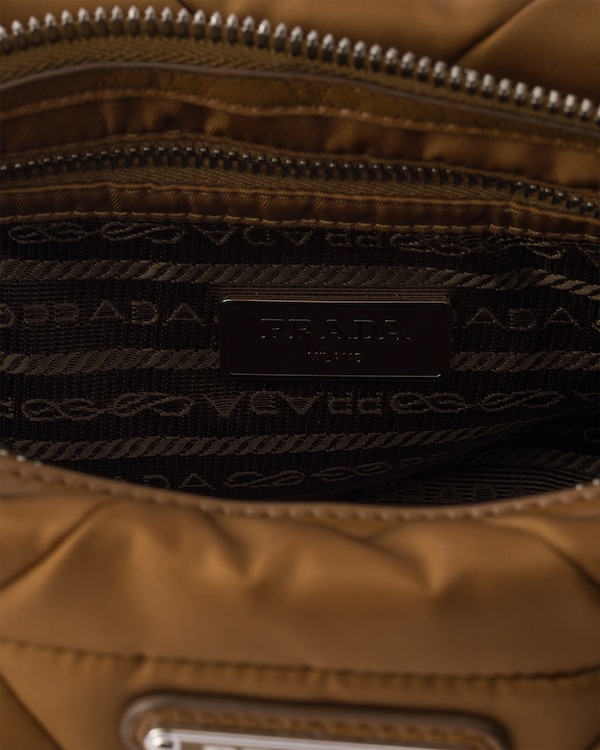 Padded Re-Nylon medium tote bag - Brandy Padded Re-Nylon medium tote bag - Brandy