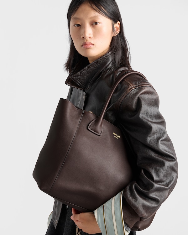 Prada Nova large leather tote bag - Briarwood Prada Nova large leather tote bag - Briarwood