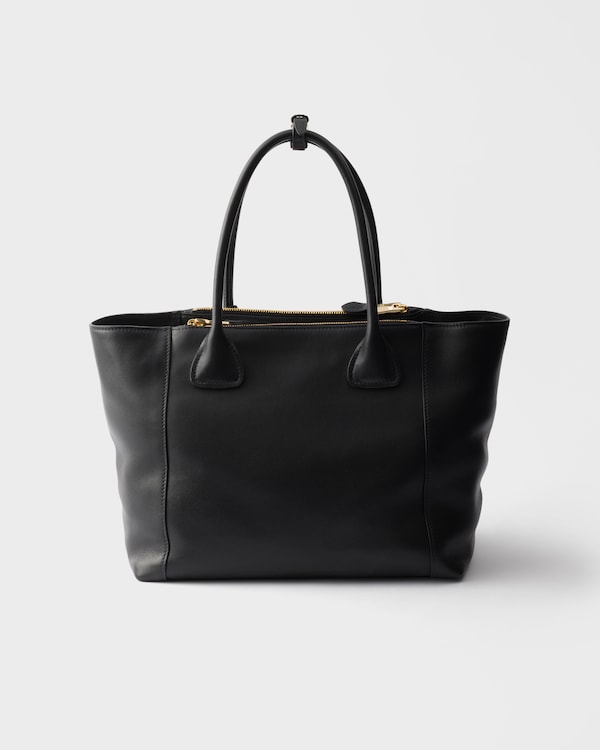 Grand cabas en cuir - Noir Grand cabas en cuir - Noir