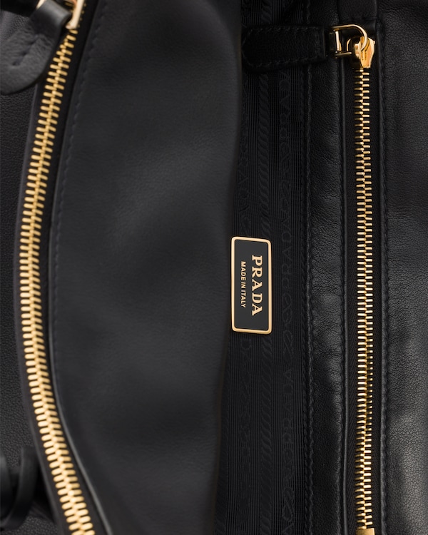 Grand cabas en cuir - Noir Grand cabas en cuir - Noir