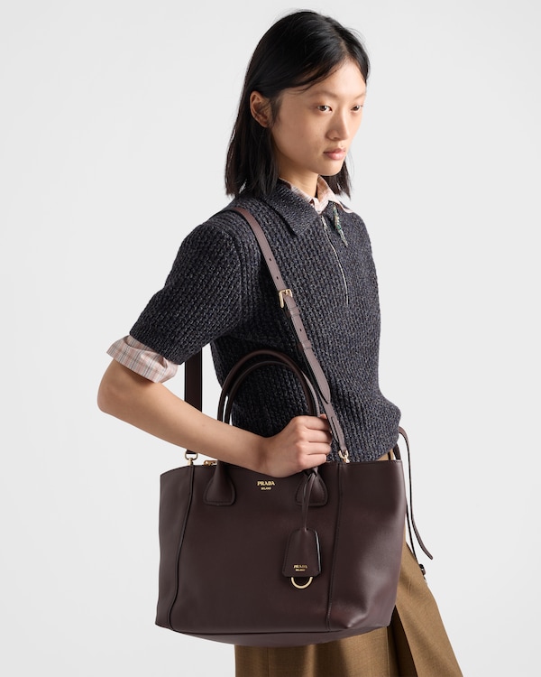 Prada Nova large leather tote bag - Briarwood Prada Nova large leather tote bag - Briarwood