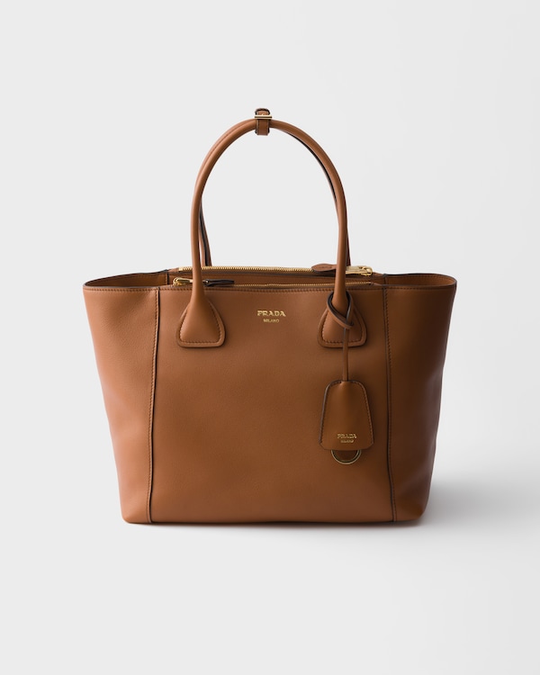 Grand cabas en cuir - Cognac Grand cabas en cuir - Cognac