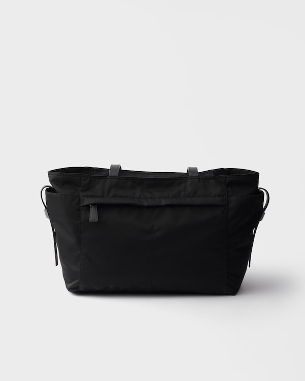 Large Re-Nylon shopping bag - Black Large Re-Nylon shopping bag - Black